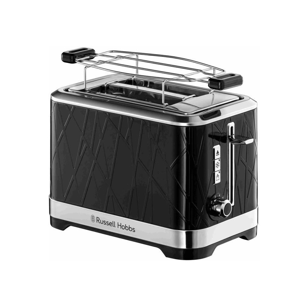 Grille-Pain - RUSSELL HOBBS - Structure Noir - 1500 W - Fentes extra l