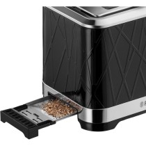 Grille-Pain - RUSSELL HOBBS - Structure Noir - 1500 W - Fentes extra l