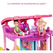 MATTEL L'incroyable Maison de Chelsea et ses animaux Barbie, 50 cm