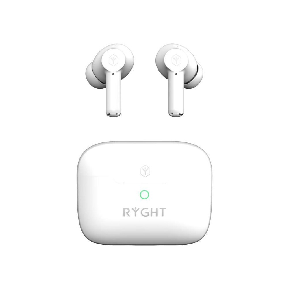 Ecouteurs sans fil - Bluetooth 5.3 - RYGHT - Jumo ANC - Blanc