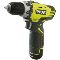 RYOBI - Perceuse-visseuse 12V - 1 vitesse - 25 Nm - 24 positions - mandrin 10 mm + 2 batteries 2 Ah, chargeur & sac - RCD1201-22