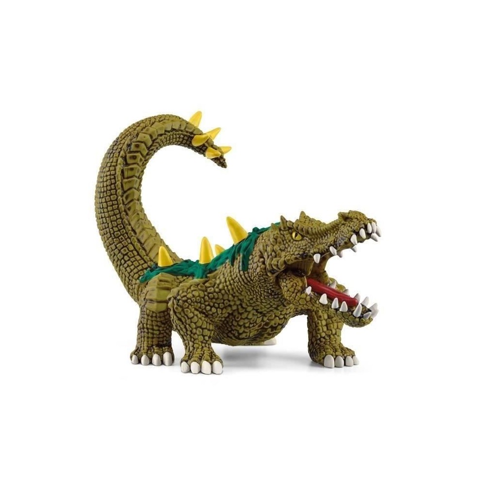 Figurine Monstre des Marais - Jouet Crocodile Ultra-réaliste et Durable aux Écailles Vertes et Dents Féroces Cadeau pour gar