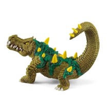 Figurine Monstre des Marais - Jouet Crocodile Ultra-réaliste et Durable aux Écailles Vertes et Dents Féroces Cadeau pour gar