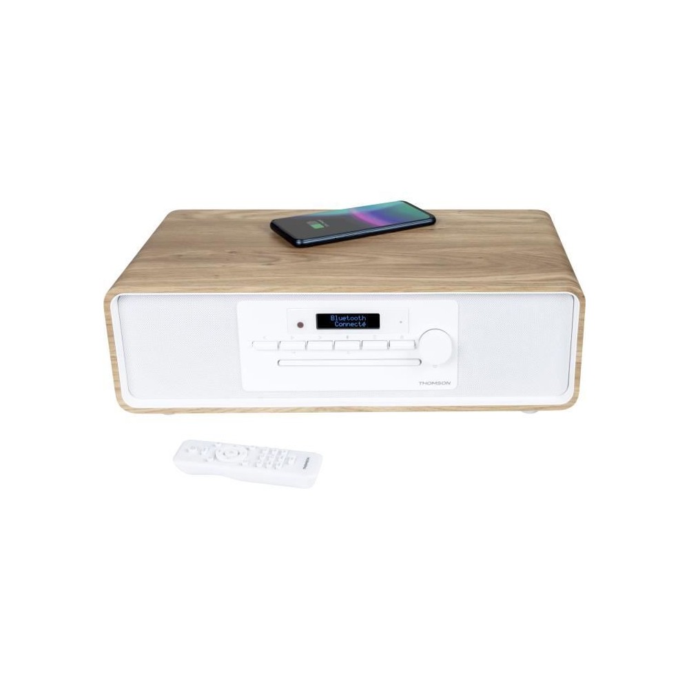 Micro-chaîne Bluetooth - THOMSON - CD/MP3/USB/Radio FM/DAB+ - 75W - Affichage LCD - Télécommande