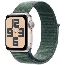 Apple Watch SE GPS - 40mm - Boîtier Starlight Aluminium - Bracelet Lake Green Sport Loop