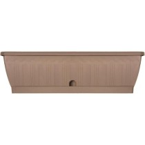 Jardiniere - GARDEN ID Terraflor - Taupe 60 cm - Solidité - Réserve d'eau - Recyclé & 100% recyclable - Volume pour plantes.