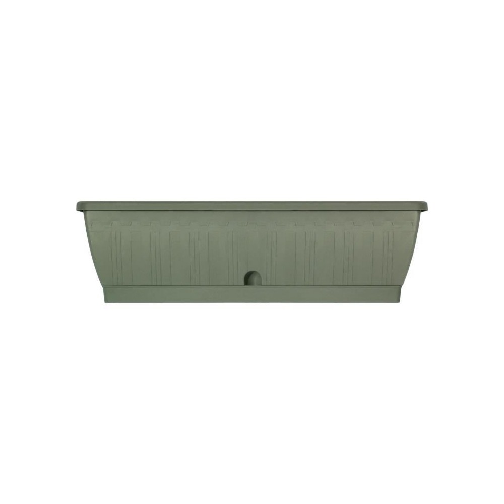 Jardiniere - GARDEN ID Terraflor - Vert de gris 60 cm - Solidité - Réserve d'eau - Recyclé & 100% recyclable - Volume pour pl