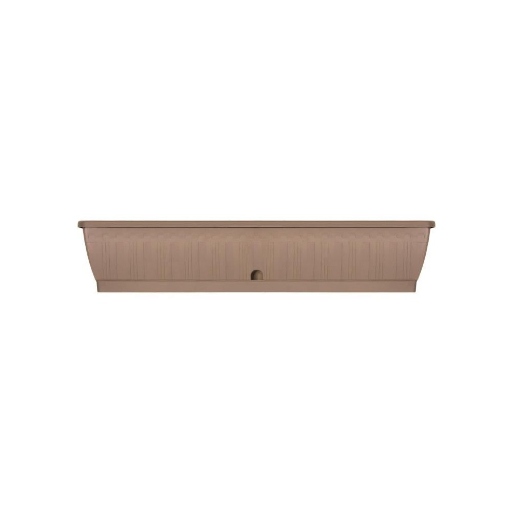 Jardiniere - GARDEN ID Terraflor - Taupe 100 cm - Solidité - Réserve d'eau - Recyclé & 100% recyclable - Volume pour plantes.