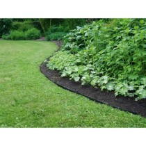 Bordure de jardin en caoutchouc recyclé - GARDEN ID Eco Border - 5 m H10 cm - Indestructible - Flexible, pose droite ou courbé