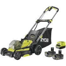 RYOBI - Tondeuse poussée 18V Brushless - Ø coupe 40 cm - ramassage e