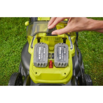 RYOBI - Tondeuse poussée 18V Brushless - Ø coupe 40 cm - ramassage e