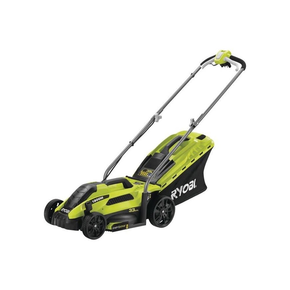 RYOBI - Tondeuse 1300 W - Ø coupe 33 cm - ramassage et mulching - RLM