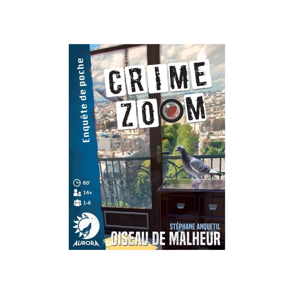 Crime Zoom : Oiseau de Malheur - Asmodee - Jeu d'enquete - Des 14 ans - 30 minutes a 1h