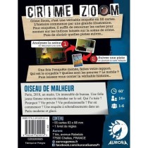 Crime Zoom : Oiseau de Malheur - Asmodee - Jeu d'enquete - Des 14 ans - 30 minutes a 1h