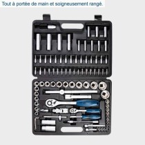 Malette a outils de 95 pieces - SCHEPPACH - TB94 - Outils en acier chr