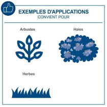 Coupes-bordures/taille-haies sans fil C-HTGS200-X - lame acier trempé