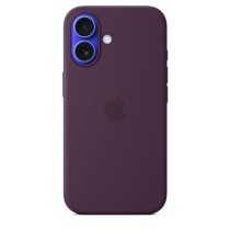 APPLE iPhone 16 - Coque en silicone avec MagSafe - Plum