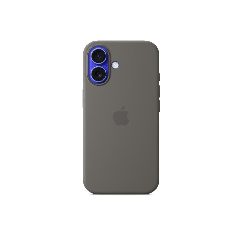 APPLE iPhone 16 - Coque en silicone avec MagSafe - Stone Gray