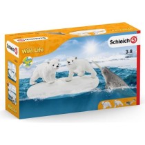 Figurines Glissade des Ours Polaires, Coffret schleich avec 2 figurine