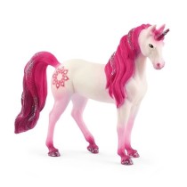 Figurine Licorne jument Mandala - Tatouage rose - Schleich 70717 Bayal