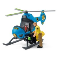 Attaque aérienne, Coffret schleich avec 1 hélicoptere, 1 figurine hu