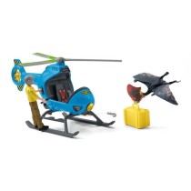 Attaque aérienne, Coffret schleich avec 1 hélicoptere, 1 figurine hu