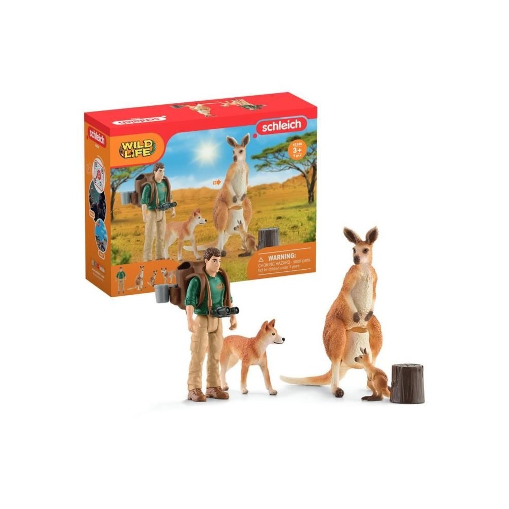 Coffret Aventures en Océanie, figurines animaux sauvages, Schleich 42