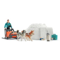 Coffret Expédition en Antarctique, figurines animaux sauvages, Schlei