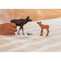 Figurine Élan Femelle avec Veau, Coffret schleich avec maman élan et