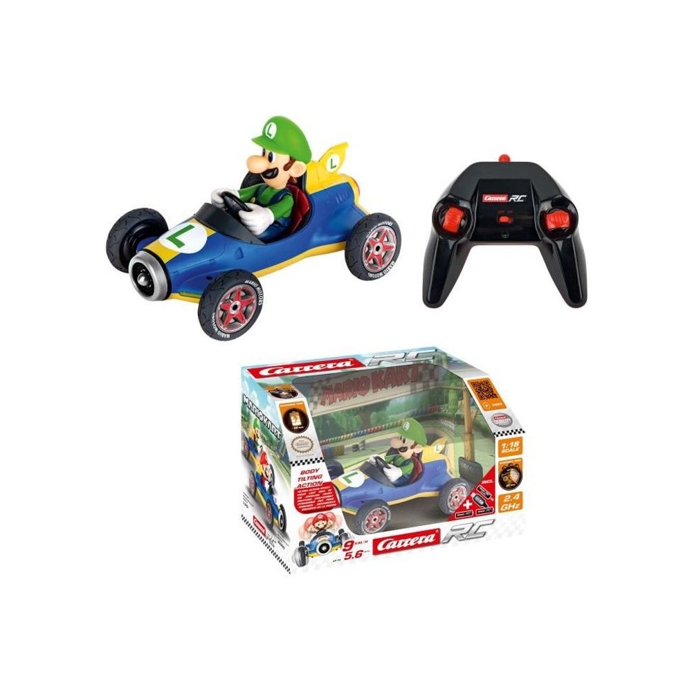 CARRERA-TOYS - 2,4GHz Mario Kart™ Mach 8, Luigi