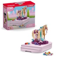 Figurine Cheval - Coffret de 54 Pieces - Accessoires de Pansage et Fig