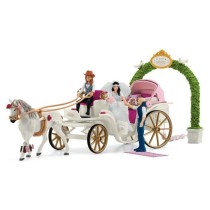 Figurine La caleche des mariés, des 5 ans, schleich 42641 HORSE CLUB