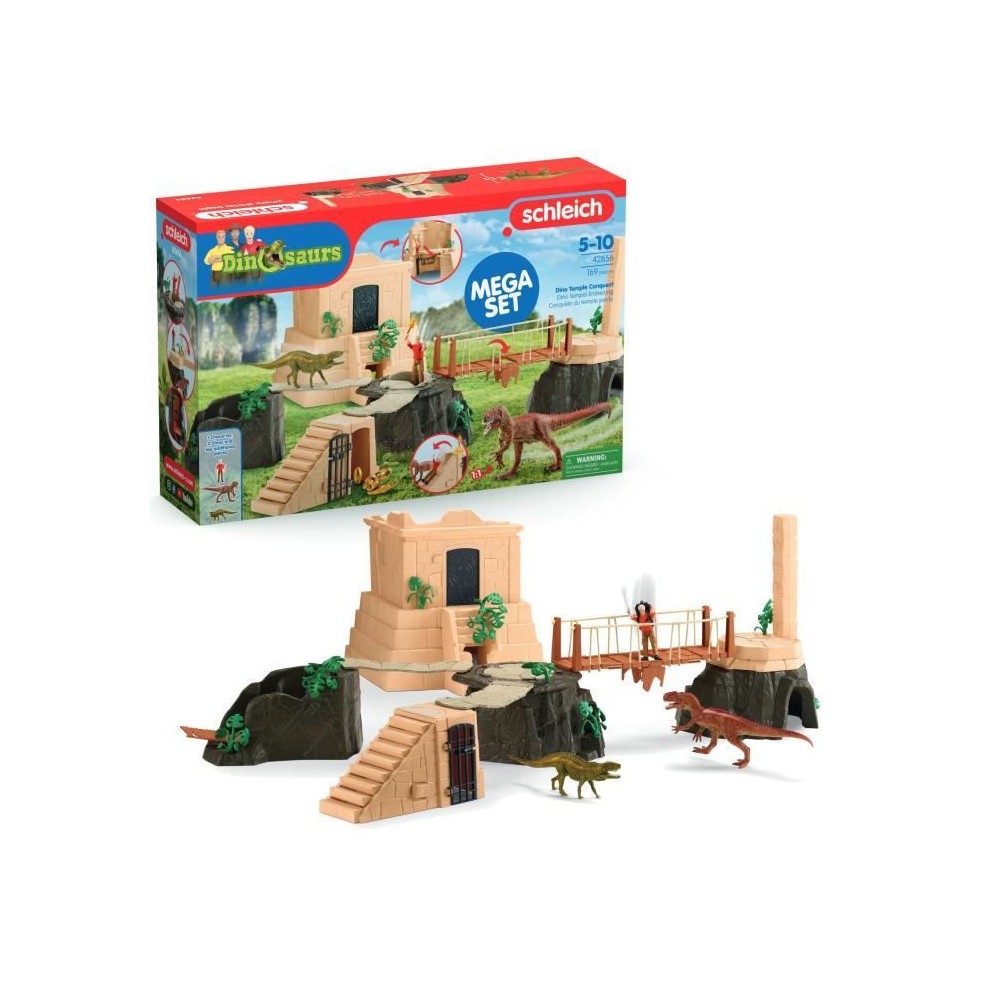 Grande Conquete du temple perdu, Playset figurines, SCHLEICH 42656 Din