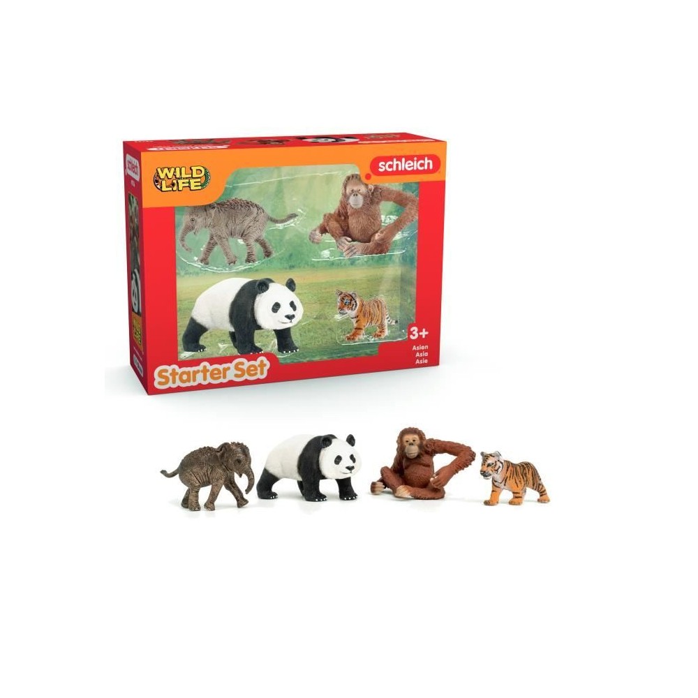 Mes Premiers Animaux d'Asie, Figurines d'animaux, SCHLEICH 42736 Wild