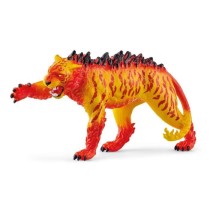 Figurine Tigre de Lave, Tigre Malicieux au Pelage Terrifiant, Jouet Du