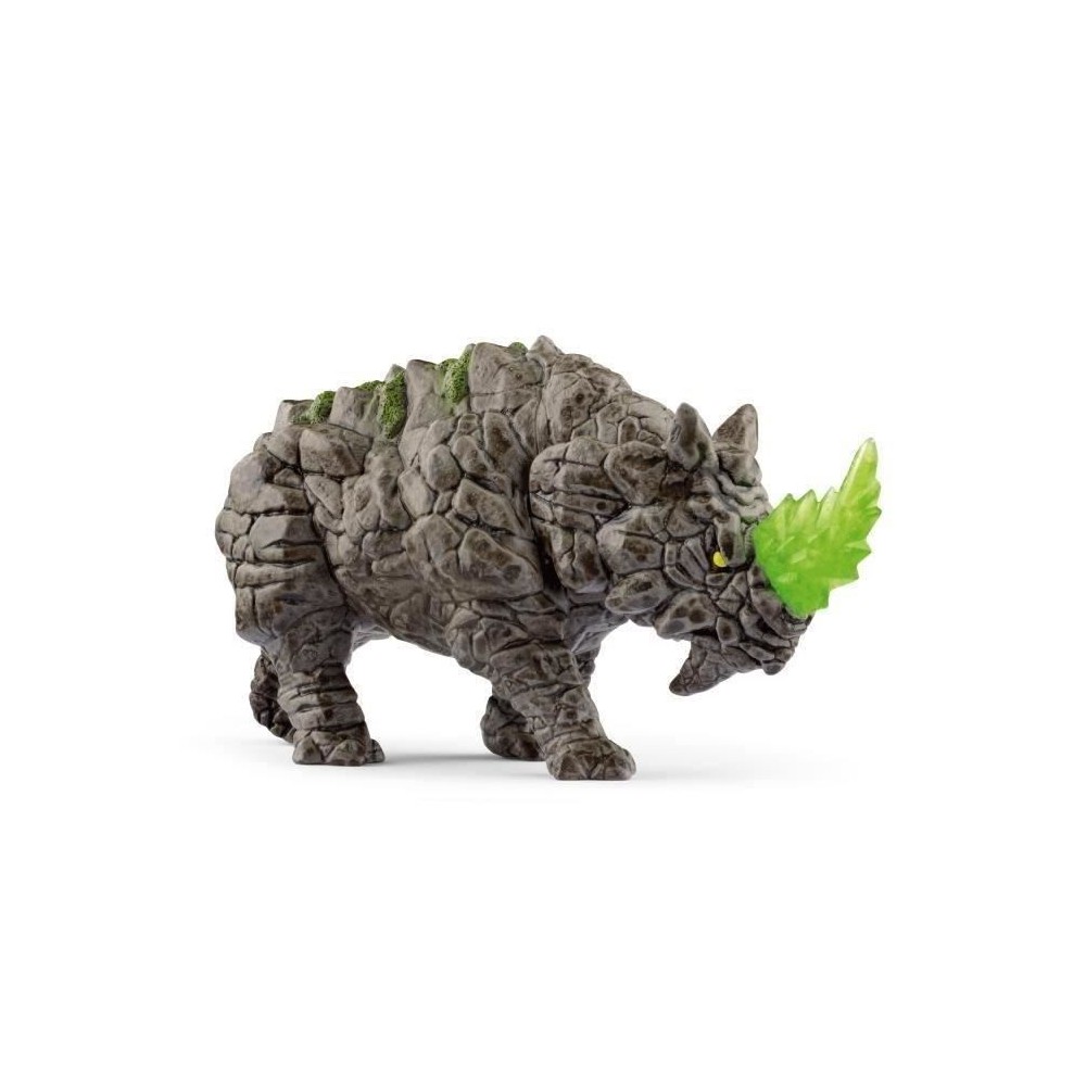 Rhinocéros de pierre - Figurine fantastique - Monstre Mythique et Pui