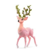 Figurine Cerf Magique rose, Schleich 13996 Bayala, Pour enfant des 5 a