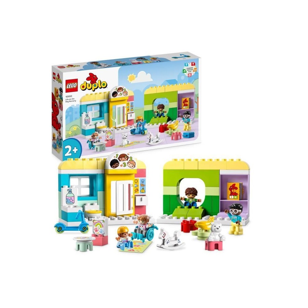 LEGO DUPLO Ma Ville 10992 La Vie a la Garderie, Jouet Éducatif avec 4 Figurines