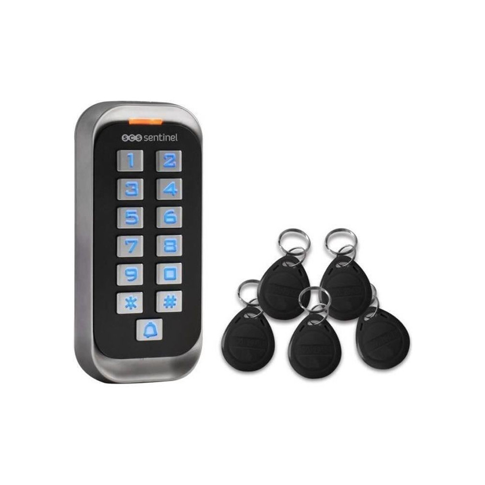 SCS Clavier de codage avec badges 12V - CodeAccess RFID