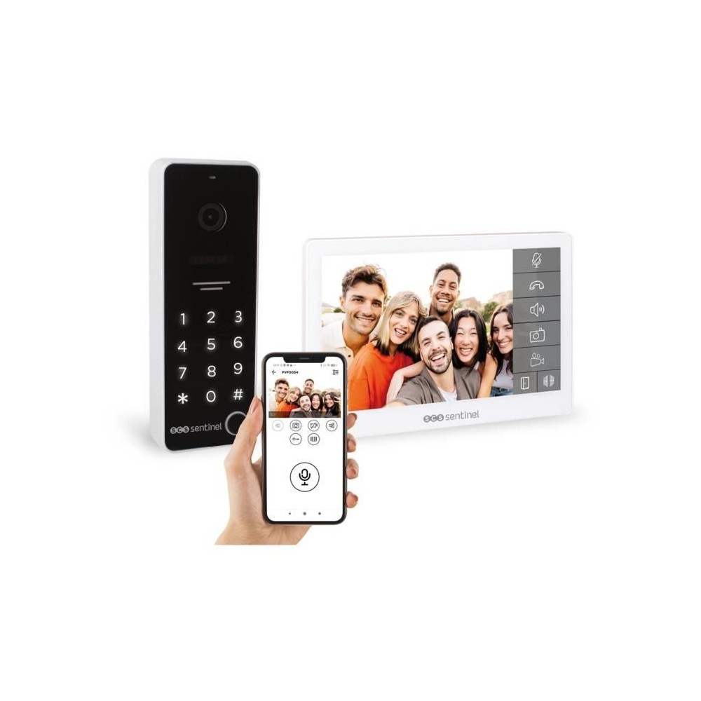 Interphone vidéo connecté avec clavier a code - SCS SENTINEL - CodeV