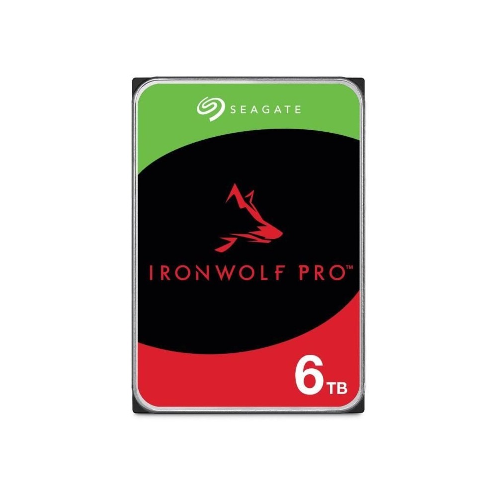 Disque dur interne - SEAGATE TECHNOLOGY - IronWolf Pro - 6To - 7200 rp