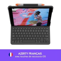 LOGITECH - Étui Clavier Bluetooth pour iPad 10.2 (7eme Génération) Slim Folio iPad 10.2 (7e, 8e et 9e génér) - AZERTY - Gri