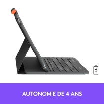 LOGITECH - Étui Clavier Bluetooth pour iPad 10.2 (7eme Génération) Slim Folio iPad 10.2 (7e, 8e et 9e génér) - AZERTY - Gri