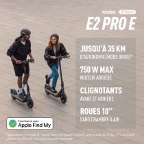 Trottinette électrique - Segway-Ninebot - E2 Pro - Pneus larges 10 -