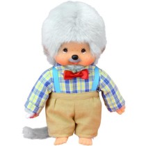 Peluche Monchhichi Papi 20 cm - BANDAI - Pour Enfant Garçon - Gamme P