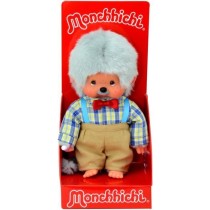 Peluche Monchhichi Papi 20 cm - BANDAI - Pour Enfant Garçon - Gamme P