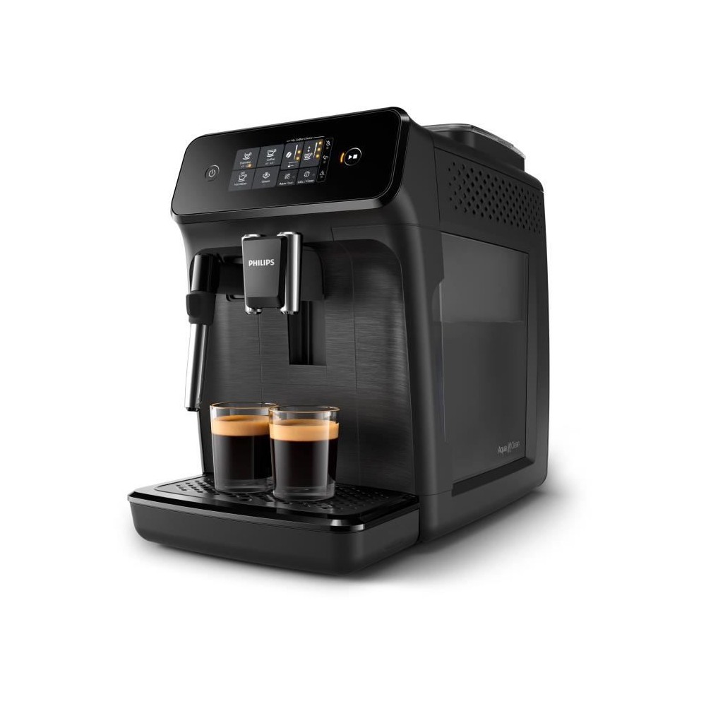 Machine a expresso broyeur automatique - PHILIPS - EP1220/00 - 1500 W - 275 g de grains - 1,8 L - Noir mat