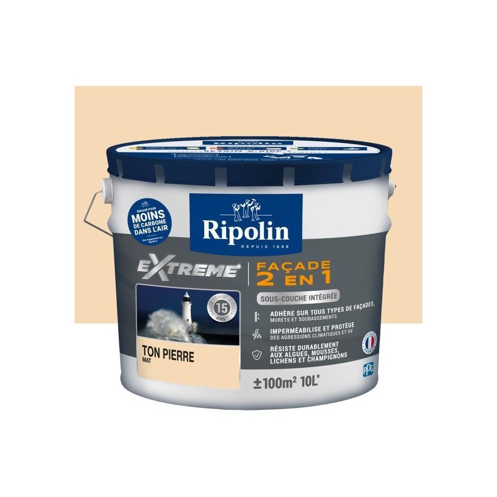 RIPOLIN PROTECTION EXTREME FACADE TON PIERRE Mat 10 L