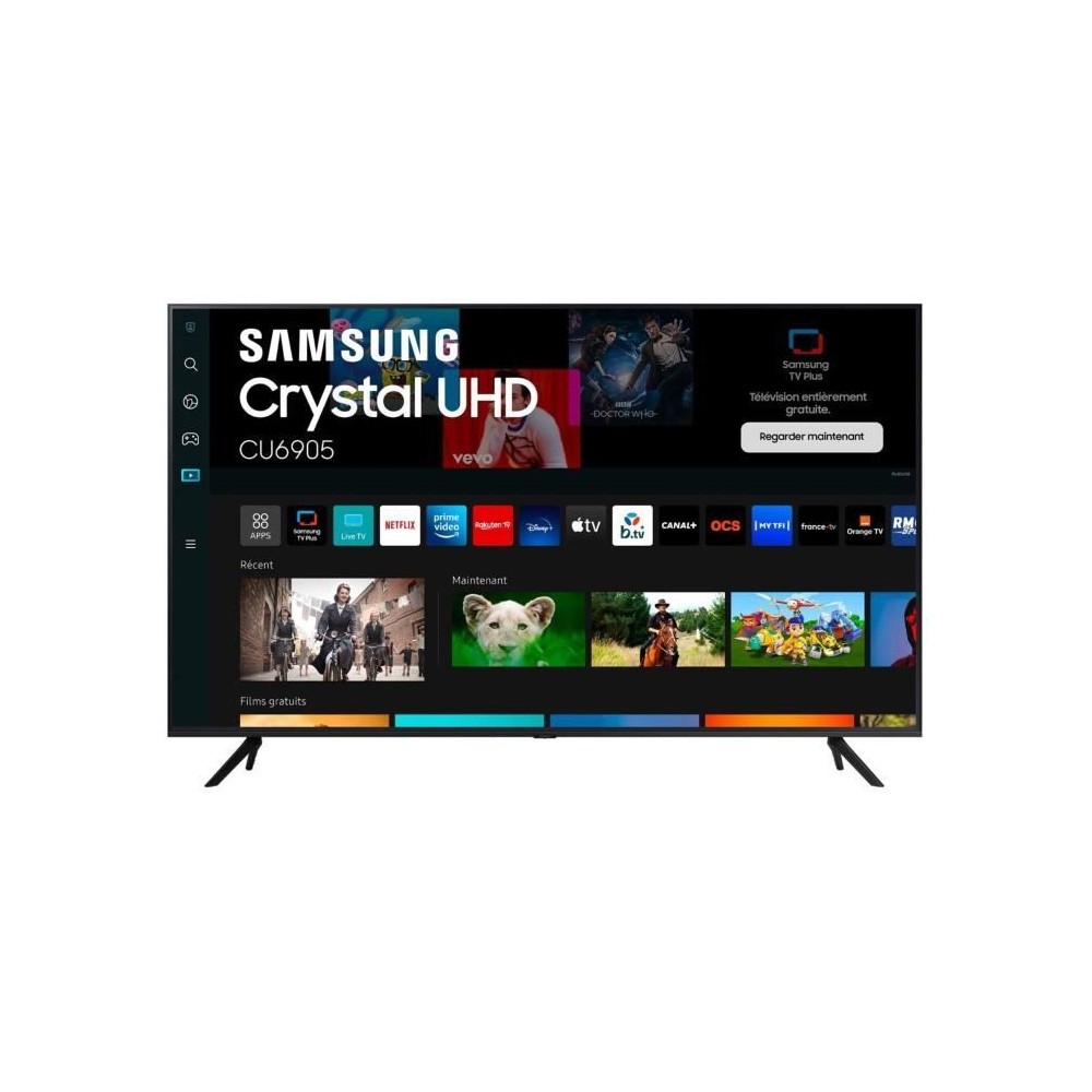 Samsung 43CU6905 - TV LED 43 (108 cm) - 4K UHD 3840x2160 - HDR - Smart TV - Gaming HUB - 3xHDMI - WiFi