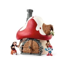 Maison des Schtroumpfs avec 2 figurines, des 3 ans, Schleich 20803 THE SMURFS™ - figurine, 19 x 19 x 19 cm